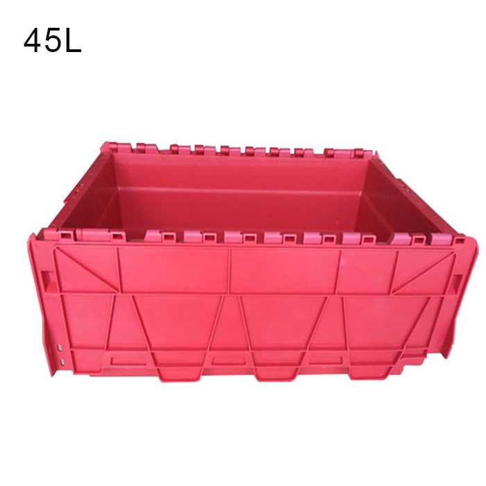 attached lid distribution containers