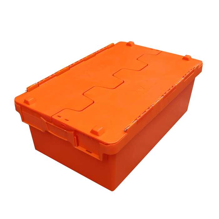 attached lid distribution containers