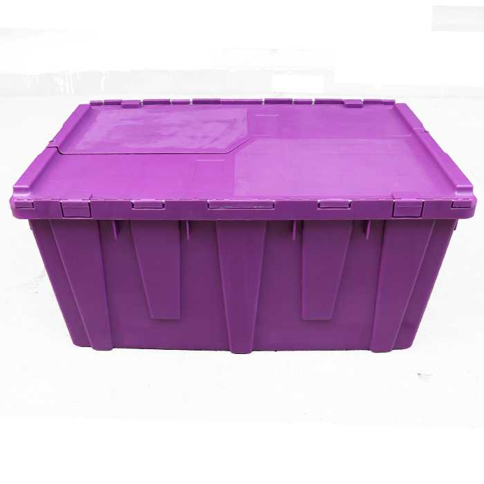 distribution tote with hinged lid
