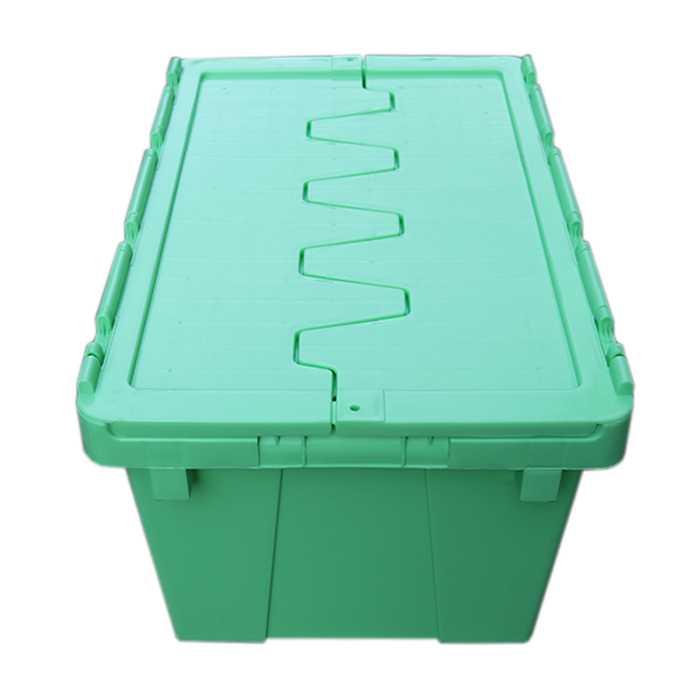 distribution tote with hinged lid distribution tote with hinged lid